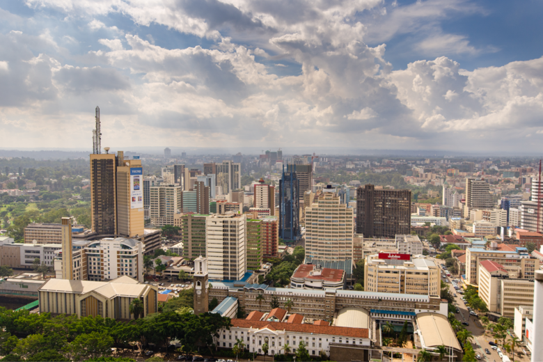 Aerial view of Nairobi's Business District